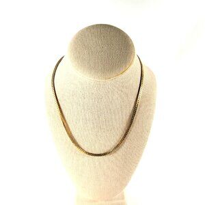 GOLD TONE, 18 INCH, SERPENTINE LINK NECKLACE BY “MEDICI” WITH TAG